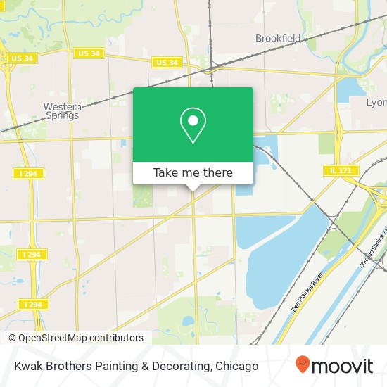 Kwak Brothers Painting & Decorating map