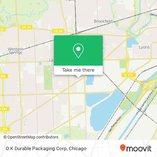 O K Durable Packaging Corp map