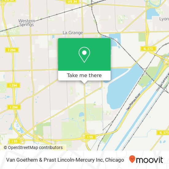 Mapa de Van Goethem & Prast Lincoln-Mercury Inc