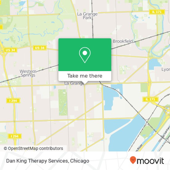 Dan King Therapy Services map