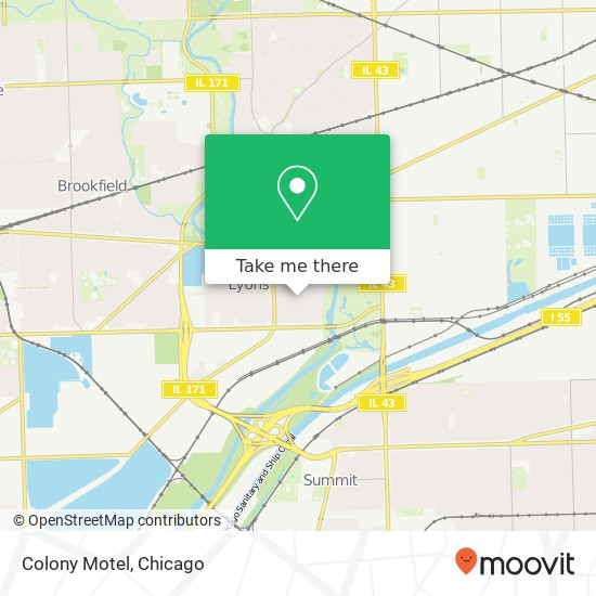 Colony Motel map