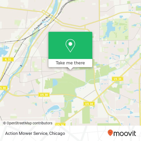 Mapa de Action Mower Service