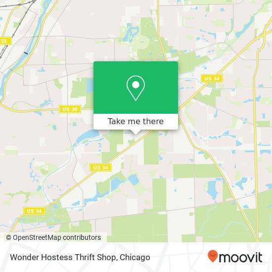 Wonder Hostess Thrift Shop map