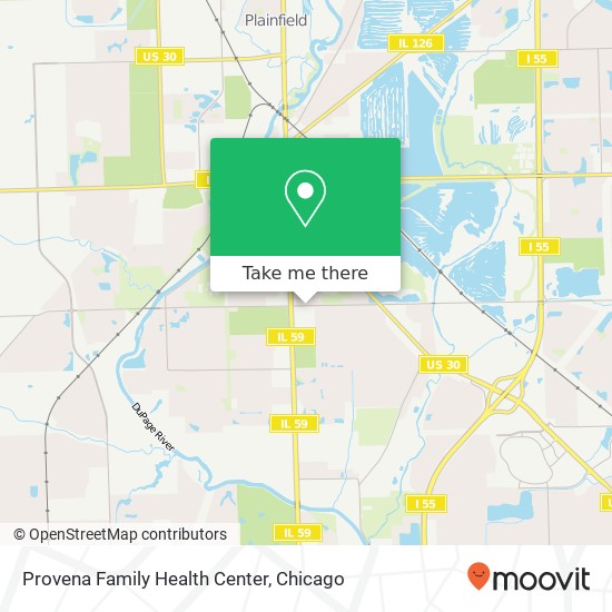 Provena Family Health Center map