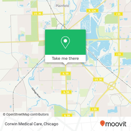 Corwin Medical Care map