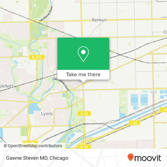 Gawne Steven MD map