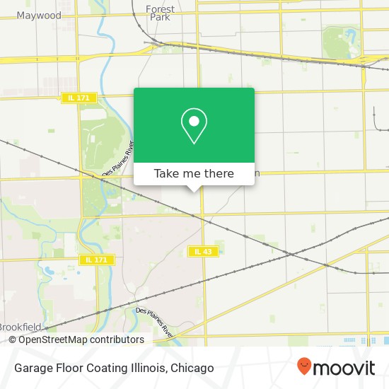 Garage Floor Coating Illinois map
