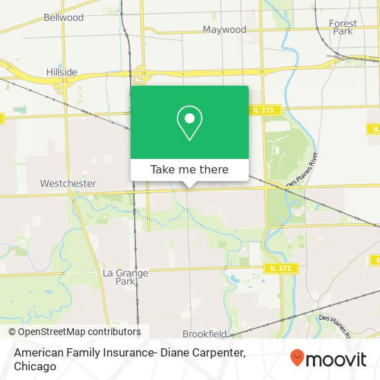 Mapa de American Family Insurance- Diane Carpenter