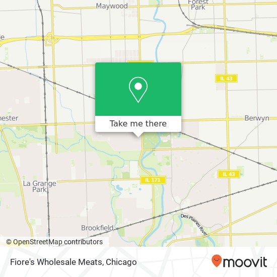 Fiore's Wholesale Meats map