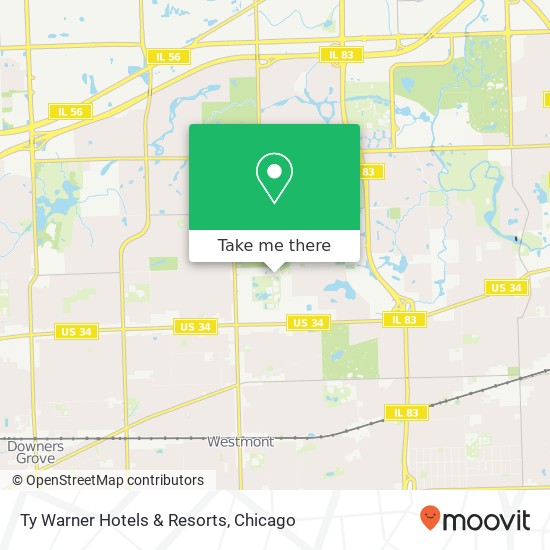 Ty Warner Hotels & Resorts map