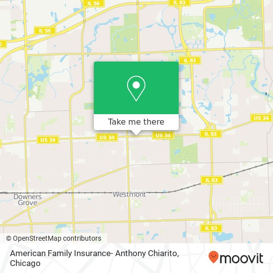 American Family Insurance- Anthony Chiarito map