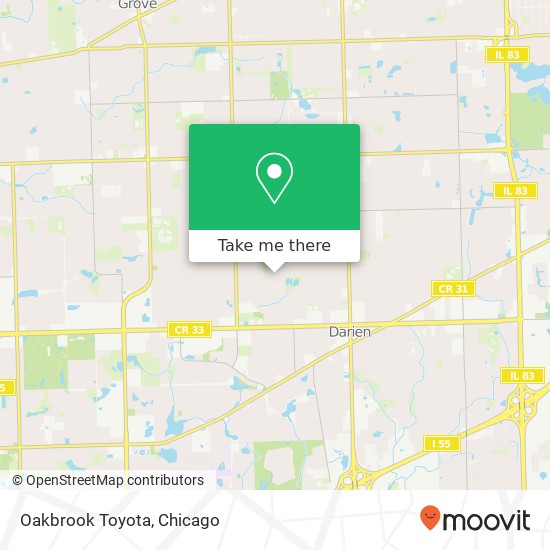 Oakbrook Toyota map