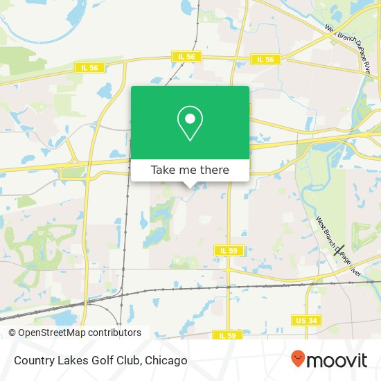 Country Lakes Golf Club map