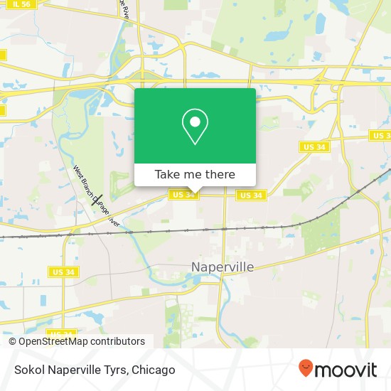 Mapa de Sokol Naperville Tyrs