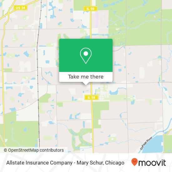 Allstate Insurance Company - Mary Schur map