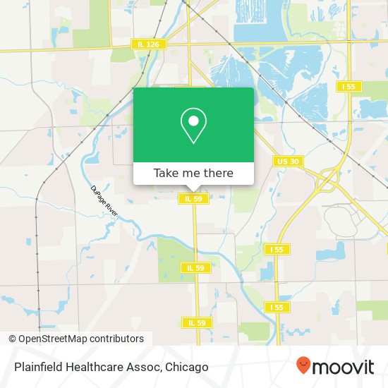 Plainfield Healthcare Assoc map