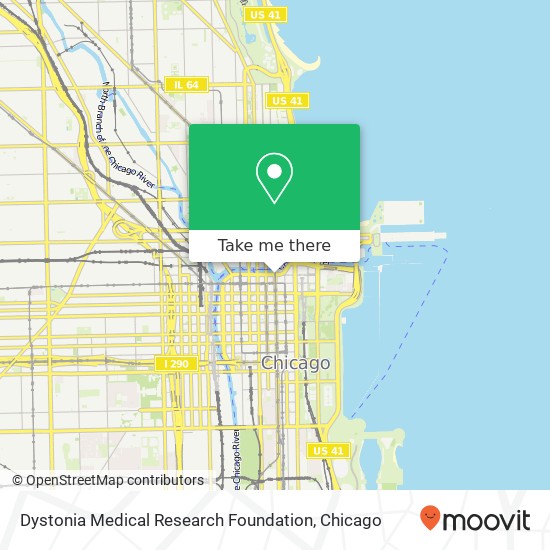 Dystonia Medical Research Foundation map