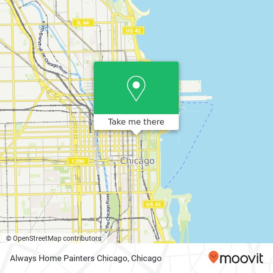Mapa de Always Home Painters Chicago