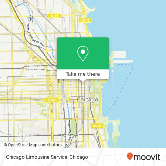 Mapa de Chicago Limousine Service