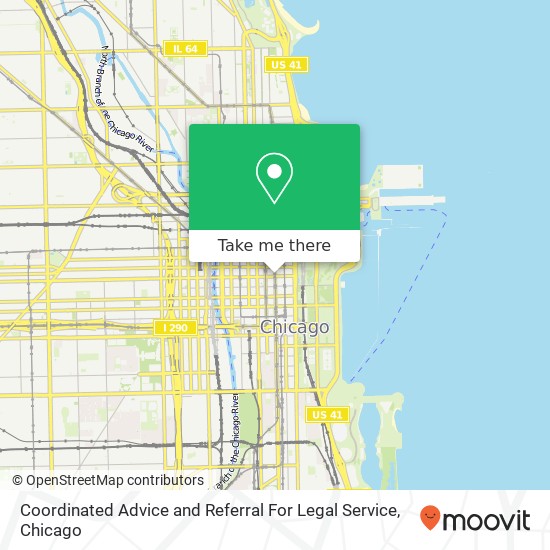 Coordinated Advice and Referral For Legal Service map