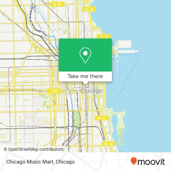 Chicago Music Mart map