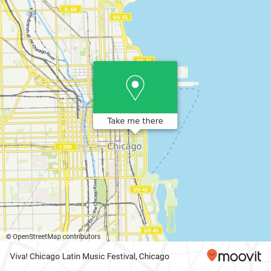 Mapa de Viva! Chicago Latin Music Festival