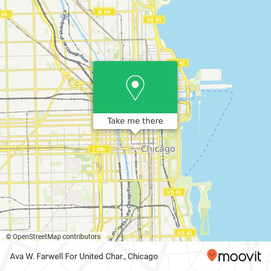 Mapa de Ava W. Farwell For United Char.