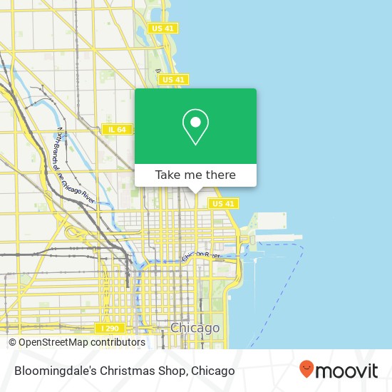 Bloomingdale's Christmas Shop map