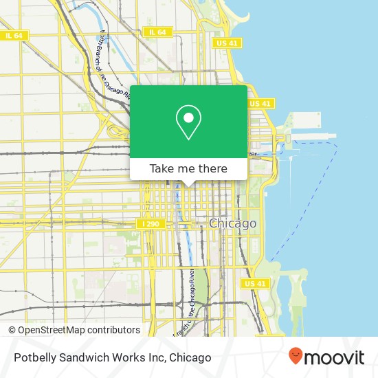 Potbelly Sandwich Works Inc map