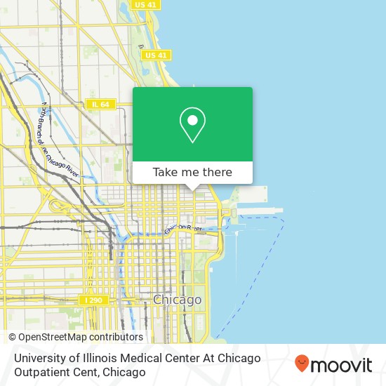 Mapa de University of Illinois Medical Center At Chicago Outpatient Cent