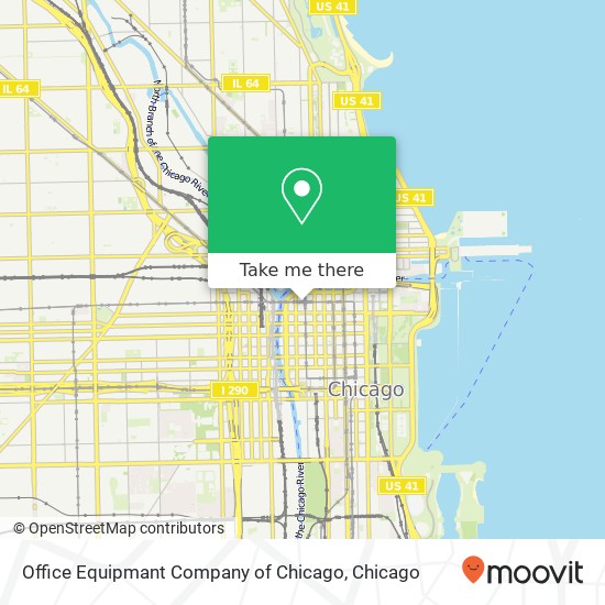 Office Equipmant Company of Chicago map