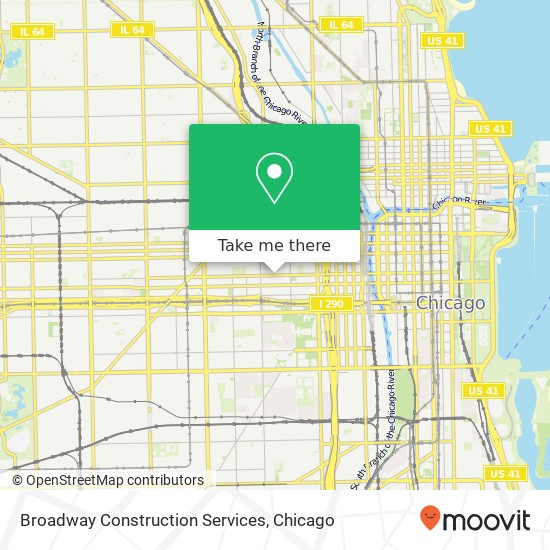 Broadway Construction Services map