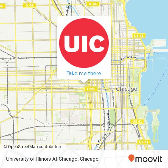University of Illinois At Chicago map