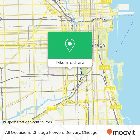 All Occasions Chicago Flowers Delivery map