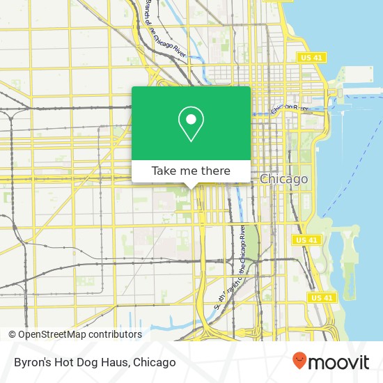 Byron's Hot Dog Haus map