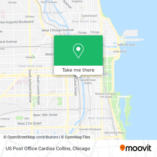US Post Office Cardiss Collins map