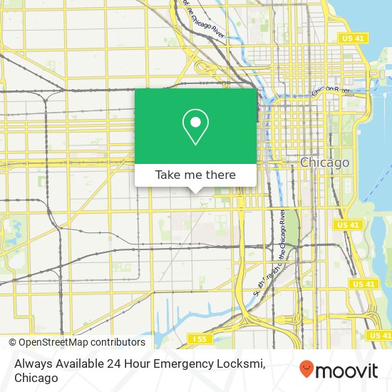 Always Available 24 Hour Emergency Locksmi map