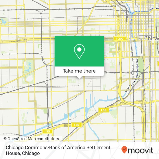 Mapa de Chicago Commons-Bank of America Settlement House