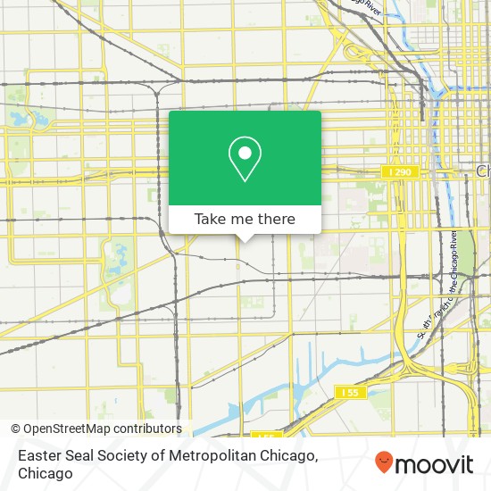 Easter Seal Society of Metropolitan Chicago map