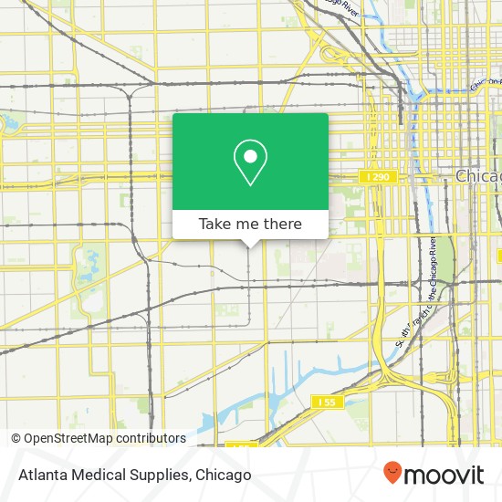 Atlanta Medical Supplies map