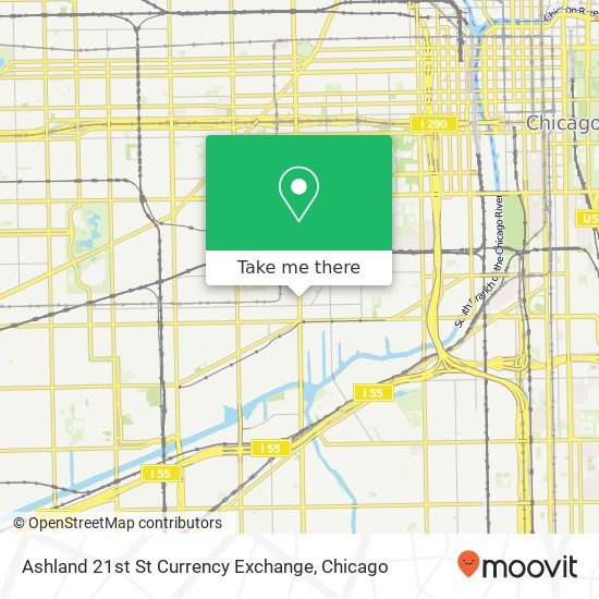 Ashland 21st St Currency Exchange map
