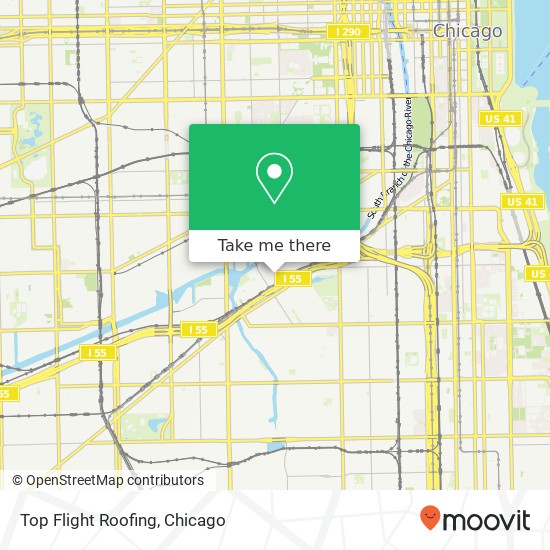 Top Flight Roofing map