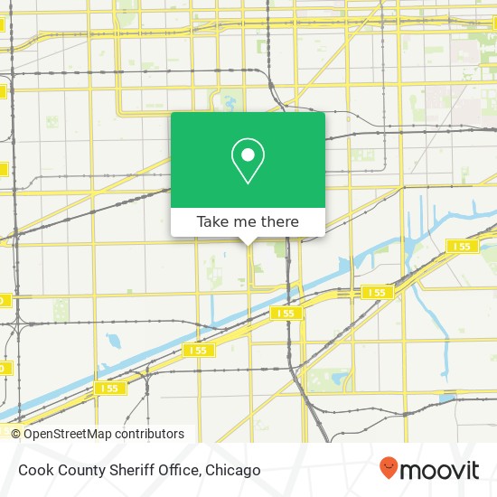 Cook County Sheriff Office map