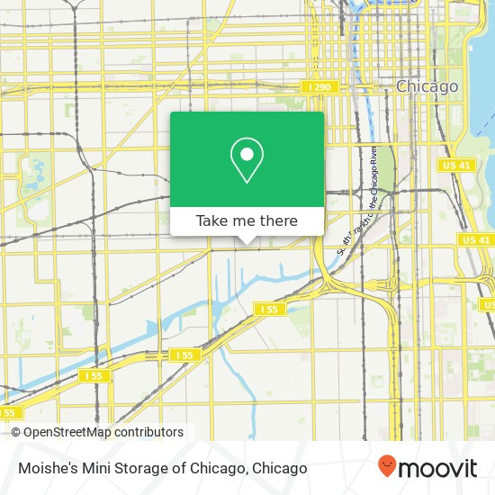 Moishe's Mini Storage of Chicago map