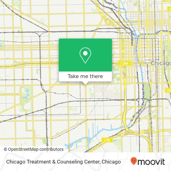 Mapa de Chicago Treatment & Counseling Center
