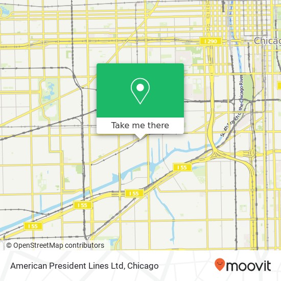 American President Lines Ltd map