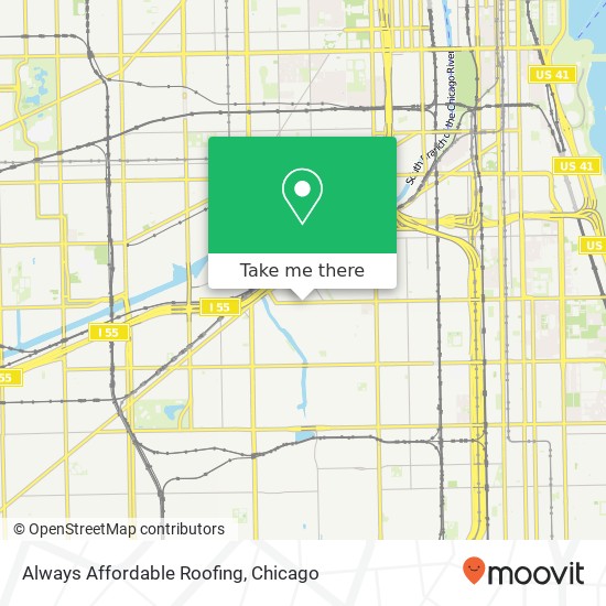 Always Affordable Roofing map