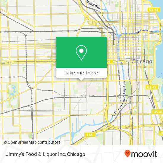 Jimmy's Food & Liquor Inc map