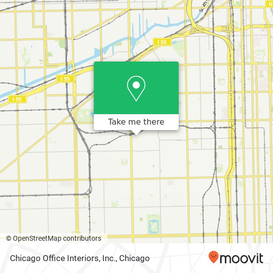 Mapa de Chicago Office Interiors, Inc.