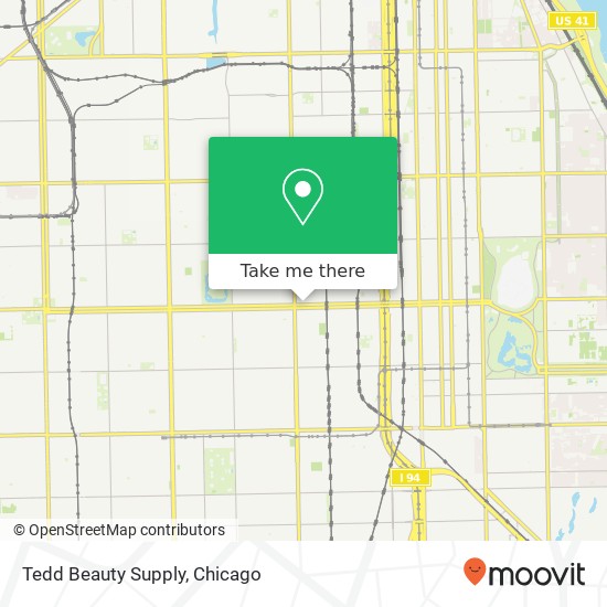 Tedd Beauty Supply map